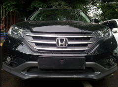 Защита радиатора "Standart" Honda CR-V 2.0 (2012-2015) чёрная