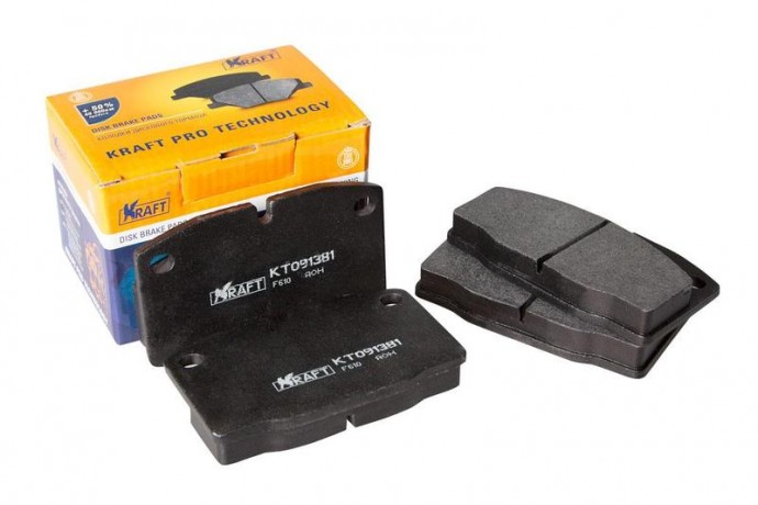 Комплект передних тормозных колодок Kadett, Ascona, Astra, Corsa 1.2-2.4 (80-91), OBERKRAFT купить недорого с доставкой в Нижний-Новгород