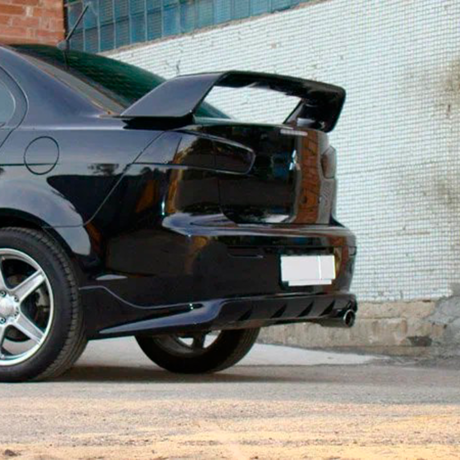 Накладка на задний бампер "Zodiak" для Mitsubishi Lancer 10 (2007-2016) 1 труба купить недорого с доставкой в Нижний-Новгород