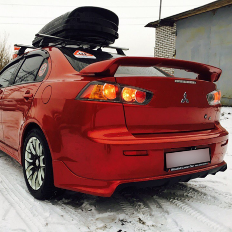 Накладка на задний бампер "Zodiak" для Mitsubishi Lancer 10 (2007-2016) 1 труба купить недорого с доставкой в Нижний-Новгород