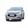 Защита переднего бампера «Труба двойная» (d63,5) для Mitsubishi Pajero Sport (2017-н.в.)(Окрашенное) купить недорого с доставкой в Нижний-Новгород
