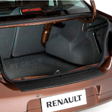 Накладка на задний бампер (ABS) RENAULT Logan (2014-н.в.) купить недорого с доставкой в Нижний-Новгород