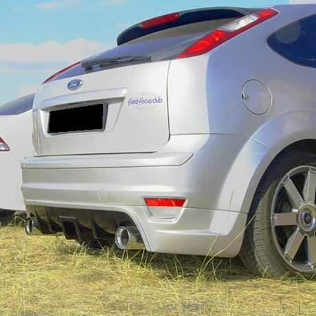 Диффузор заднего бампера "Sport" для Ford Focus 2 (хэтчбек) 3-5D (2004-2008) купить недорого с доставкой в Нижний-Новгород