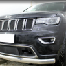 Защита радиатора "Standart" Jeep Grand Cherokee (2018-н.в.) верх, чёрная купить недорого с доставкой в Нижний-Новгород