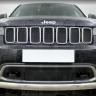Защита радиатора "Standart" Jeep Grand Cherokee (2018-н.в.) верх, чёрная купить недорого с доставкой в Нижний-Новгород