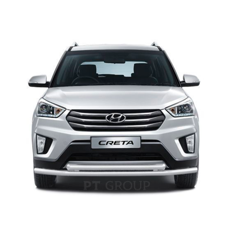 Защита переднего бампера двойная d63/63мм (НПС) HYUNDAI Creta (2016-н.в.) купить недорого с доставкой в Нижний-Новгород