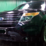 Защита радиатора "Standart" Ford Explorer (2010-2016) чёрная купить недорого с доставкой в Нижний-Новгород