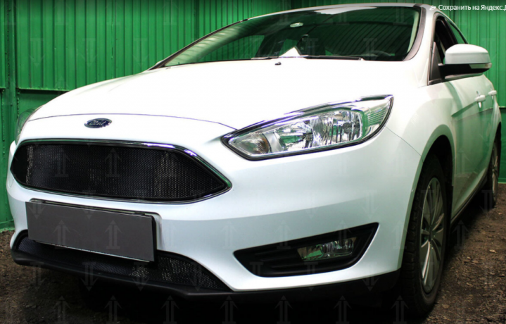 Защита радиатора "Standart" Ford Focus III рестайлинг (2014-2019) низ, чёрная купить недорого с доставкой в Нижний-Новгород