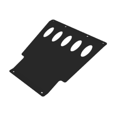 защита двигателя под кронштейн для стационарного крепления лебедки L@DA 4x4 (сталь 3 мм), окраска 3-х слойная