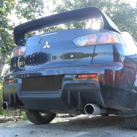 Диффузор "EVO" на задний бампер для Mitsubishi Lancer 10 купить недорого с доставкой в Нижний-Новгород