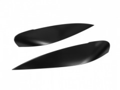 Накладки на фары (реснички) узкие var №1 для Mitsubishi Lancer IX (2003-2009)