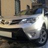 Защита радиатора "Standart" Toyota RAV4 (2012-2015) верх, чёрная купить недорого с доставкой в Нижний-Новгород