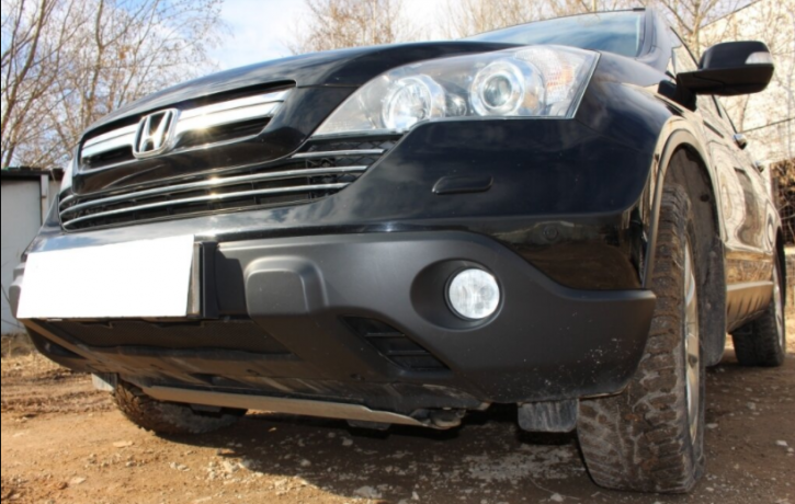 Защита радиатора "Standart" Honda CR-V (2007-2010) чёрная купить недорого с доставкой в Нижний-Новгород